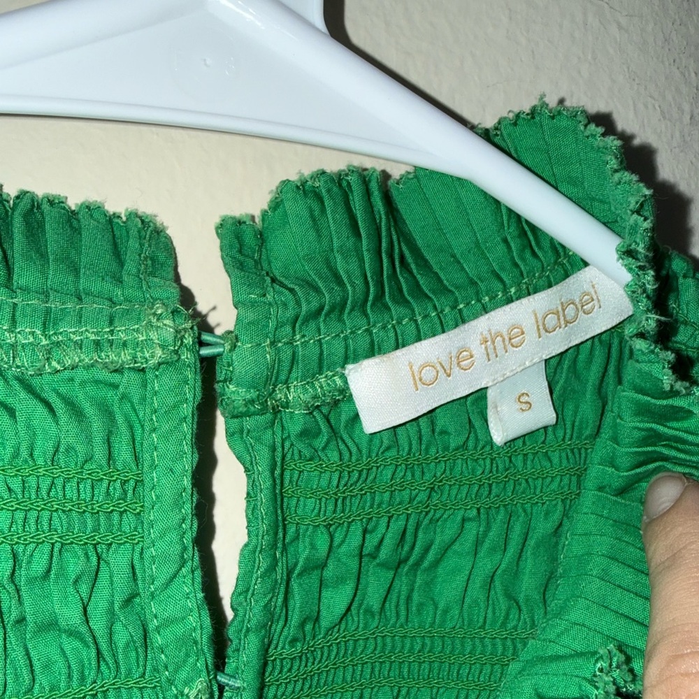 Love The Label Poppy Top in Kelly Green $175 Size Small - Picture 8 of 11